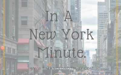 In a New York Minute